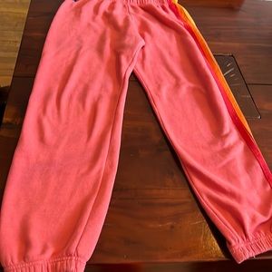 5 STRIPE SWEATPANTS - Pink (melon colored)
